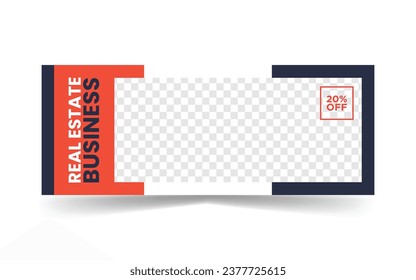 Vektor-Editierbares Design für Social Media-Banner