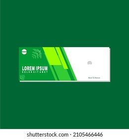 
Social Media Banner Vector or Herbal product Cover template design or health promotion
