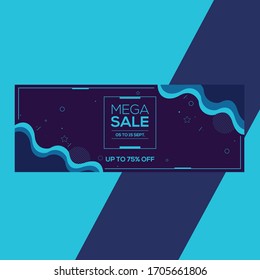 Medios sociales Banner- diseño vectorial de banderín web