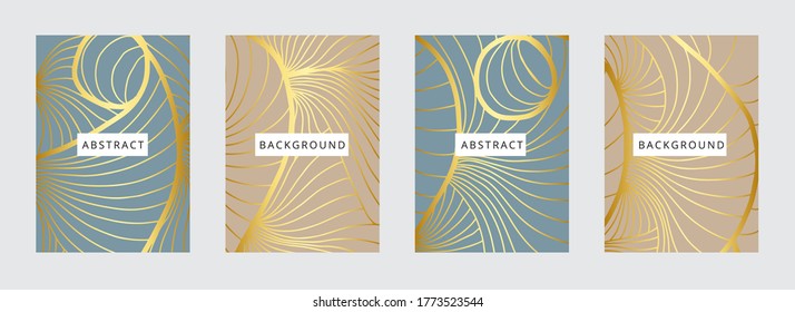 Social media banners, a beautiful line-art set of social media post templates with minimal abstract organic shapes, can be used also card, cover, Vector illustration.