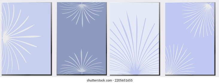 Social media banners, beautiful set of social media post templates with minimal abstract organic shapes,can also be used for card,cover,invitation, background, textile or interior decor.Vector 