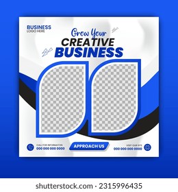 Social Media Banners For Business Agency Marketing Flat Design Vector For Social Media, Story And Web Banner Ads.