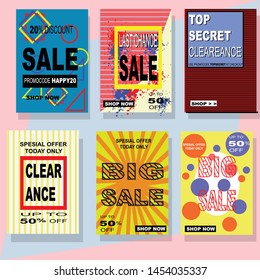 Social media banners pack. Vector illustrations for website and mobile website banners, posters, email and newsletter designs, ads, coupons, promotional material.