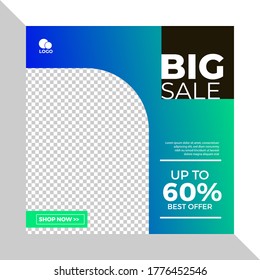 social media banners post for digital marketing promotion product vector design