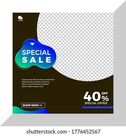 social media banners post for digital marketing promotion product vector design