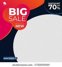 social media banners  template vector editable post for digital marketing best for promotion product brand. increase product sales via online media