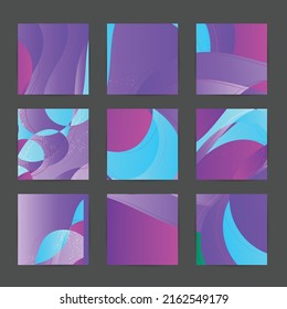 Social media booster background set. Art terrazzo pattern with wavy shapes and lines in earthy natural color for fashion seasonal sale story post.Advertising  marketing technologies.