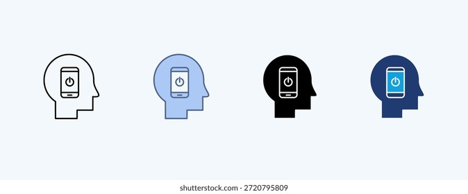 Vector de ilustración de íconos múltiples de ruptura de redes sociales