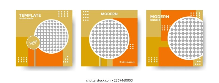 Plantilla de diseño del paquete de medios sociales.