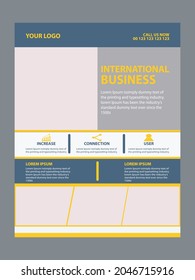 Social media business flyer template.