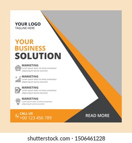 Social media business marketing banner template - Vector