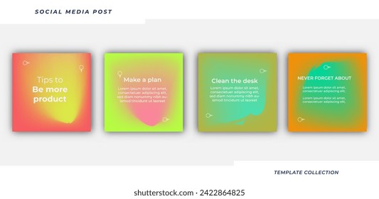 Social media business marketing text here, tutorial, tips, post banner layout template background design element,