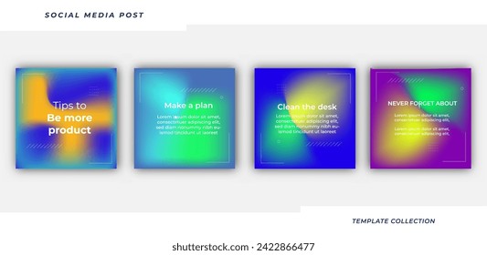 Social media business marketing text here, tutorial, tips, post banner layout template background design element,