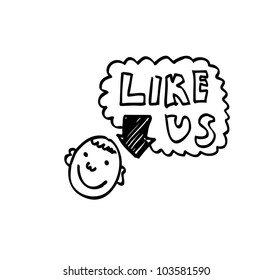 social media button
