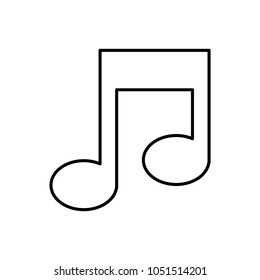 social media button music note