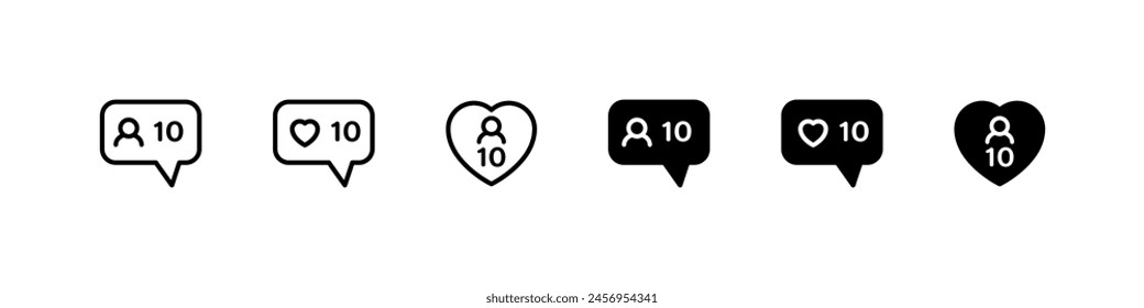 Social media buttons vector icon set. Popular app button icons. 