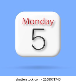 social media calendar icon. 3d vector cartoon illustration. speech bubble