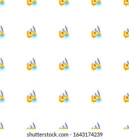 Symbol für soziale Medien, nahtlos einzeln auf weißem Hintergrund. Bearbeitbare flache Social-Media-Kampagne Symbol. Social Media Kampagne Symbol Muster für Web und Mobile.