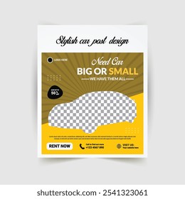 Social media car post design