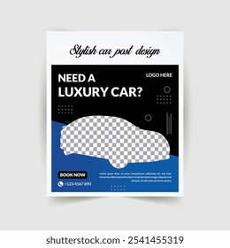 Social media car post design