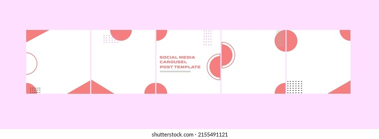  Social media carousel post template