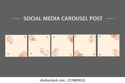 Plantilla de publicación de carrusel de medios sociales