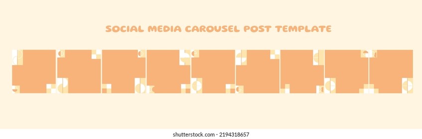 Karussellvorlage für Social-Media-Karussell