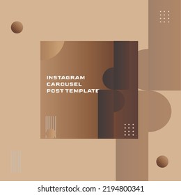 Social media carousel  post template