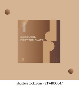 Social media carousel  post template