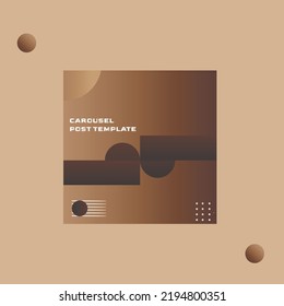 Social media carousel  post template