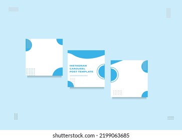 Social media carousel post template