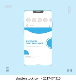 Social media carousel post template