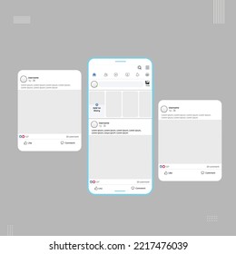 Social media carousel post template