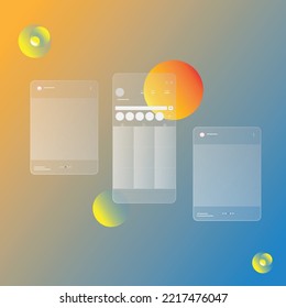 Social media carousel post template
