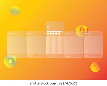 Social media carousel post template