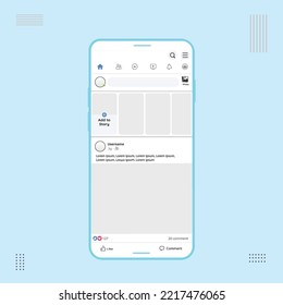 Social media carousel post template
