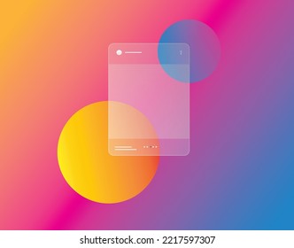 Social media carousel post template