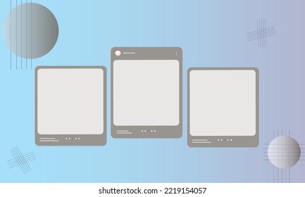 Social media carousel post template