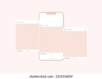 Social media carousel post template