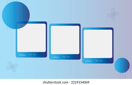 Social media carousel post template