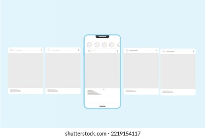 Social media carousel post template