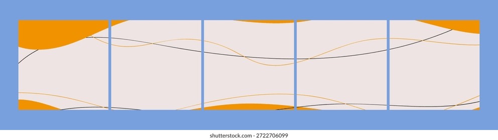 Social media carousel post template for content creation