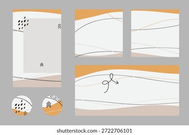 Social media carousel post template for content creation