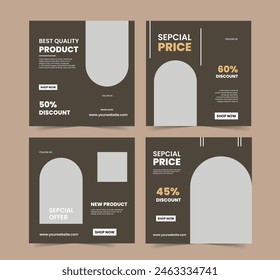 Social media carousel posts design template