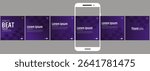 social media carousel, step by step guide to write Instagram carousel design,Set of LinkedIn carousel post.