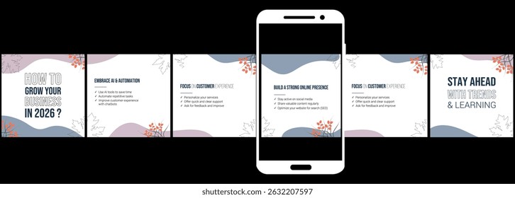 social media carousel, step by step guide to write Instagram carousel design template,LinkedIn carousel post, Instagram modern and editable business carousel template design