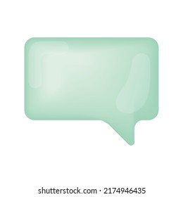 social media chat bubble icon isolated