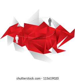 Social Media Circles, Network Illustration