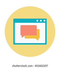 Social Media Colored Vector Icon