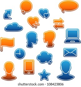 Social media, communication in the global computer networks
